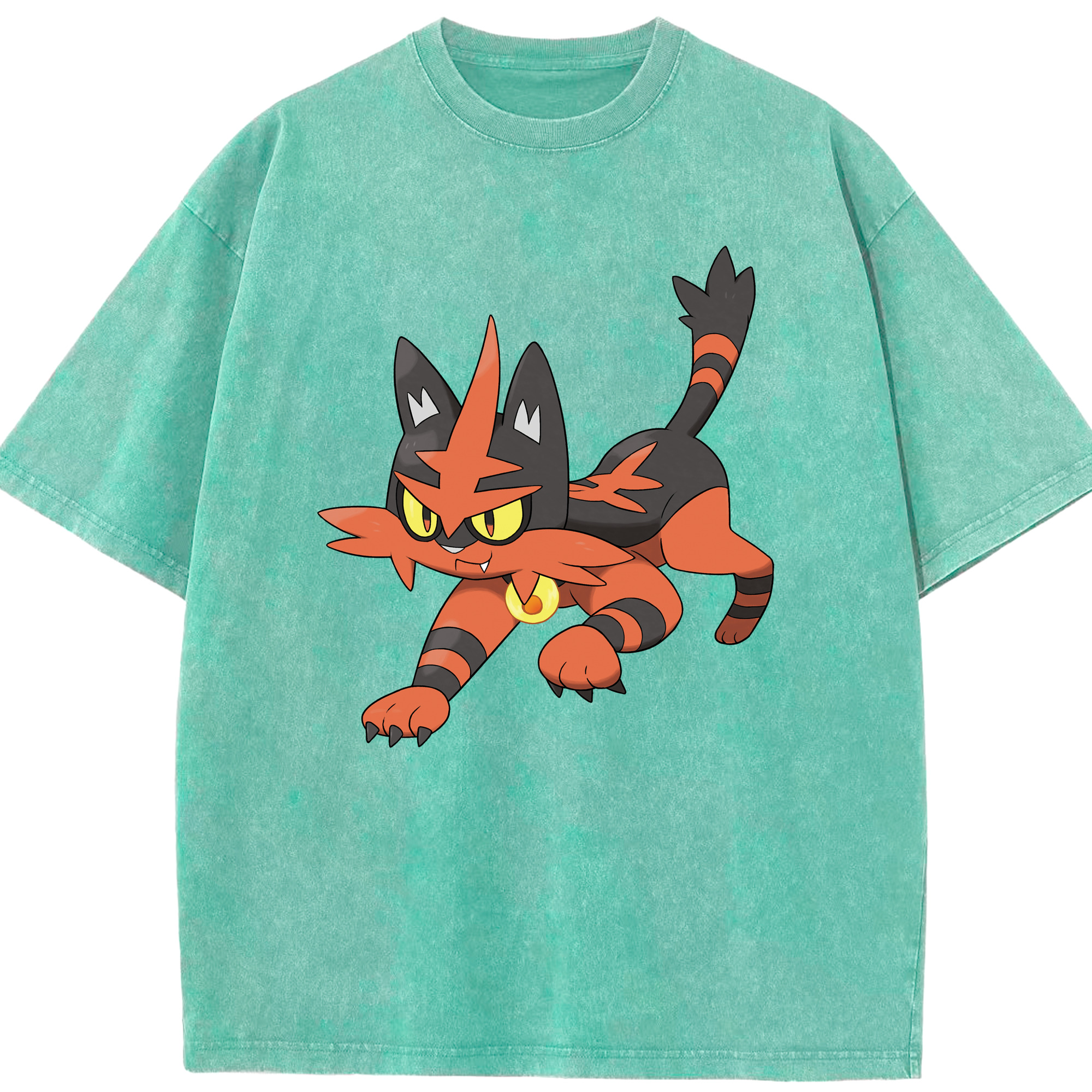 （画像用） ポケットモンスター Pokémon 綿100% ヴィンテージ風 半袖Tシャツ（フロントプリント）